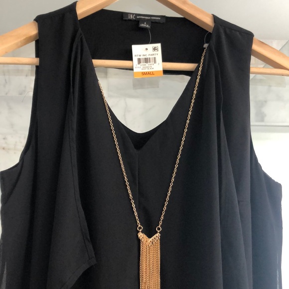 INC flutter sleeveless dress - Picture 6 of 7